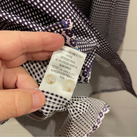 Robert Graham Augusto Purple & White Patterned Shirt Mens Size Large NWT - Picture 7 of 12